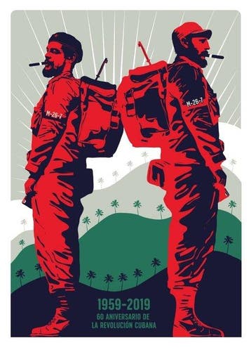 Solano (1971). - Ché Guevara y Fidel Castro en Sierra