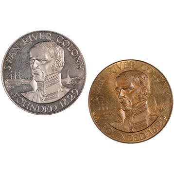 Australië. 2 medals 1979 Western Australia’s 150th
