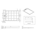 Douchebak Best Design Just Solid Decent 140x90 cm Mat Wit, Ophalen of Verzenden, Nieuw