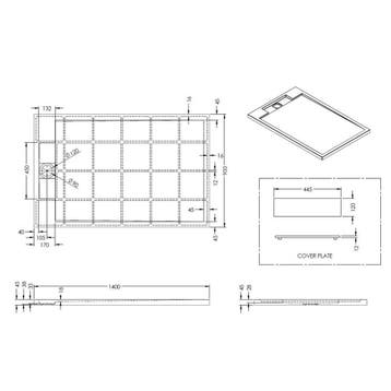 Douchebak Best Design Just Solid Decent 140x90 cm Mat Wit, Doe-het-zelf en Verbouw, Ophalen of Verzenden, Nieuw