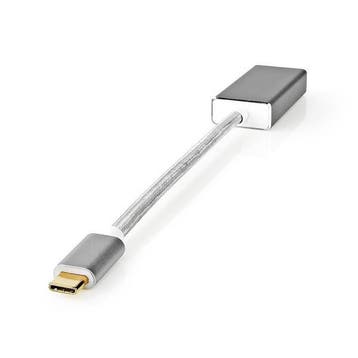 USB C naar DisplayPort adapter | Nedis | 0.2 meter (4K@60Hz), Computers en Software, Pc- en Netwerkkabels, Verzenden, Nieuw