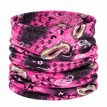 Haarband Multifunctioneel 45x25cm - Paisleyprint - Roze, Nieuw