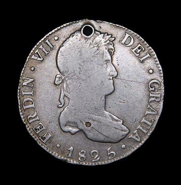 Spanje. Fernando VII. 8 Reales 1825 Potosí JL