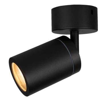 Badkamer plafondspot | Enkel | zwart | IP44 | GU10 fitting, Ophalen of Verzenden, Nieuw, Metaal, Plafondspot of Wandspot