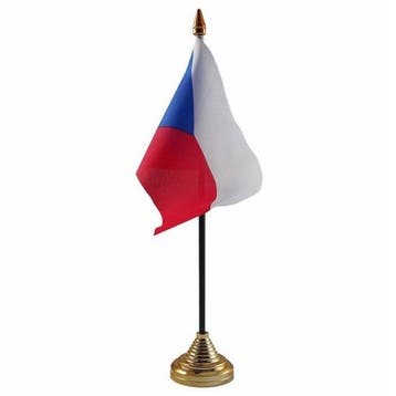 Tsjechie versiering tafelvlag 10 x 15 cm - Tsjechie versie.., Ophalen of Verzenden, Nieuw