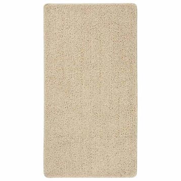 vidaXL Vloerkleed shaggy anti-slip 80x150cm crèmekleurig, Huis en Inrichting, Verzenden, Nieuw, Crème