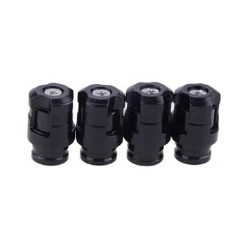 TT-products ventieldoppen Screw-on Black aluminium 4 stuks, Ophalen of Verzenden, Nieuw