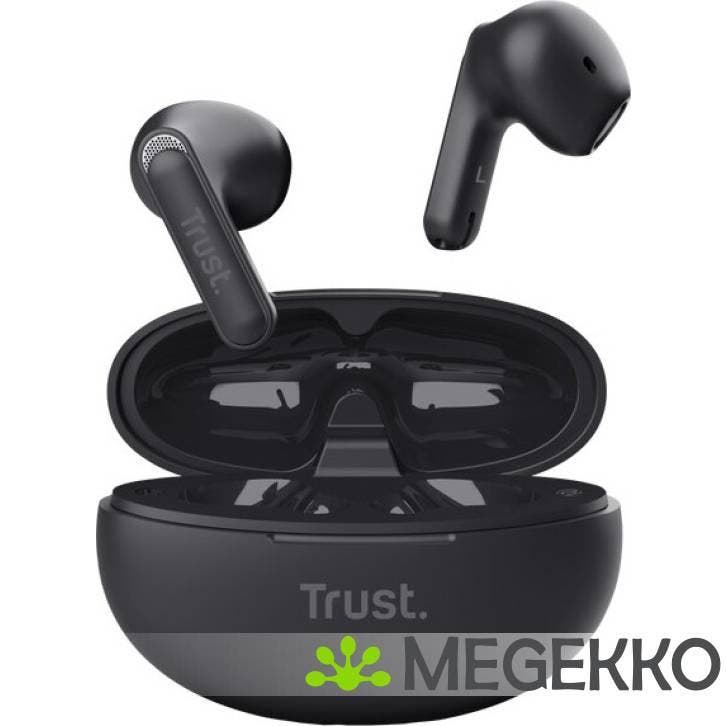 Trust Yavi True Wireless In-ear Draadloos Zwart, Audio, Tv en Foto, Koptelefoons, Nieuw, Verzenden