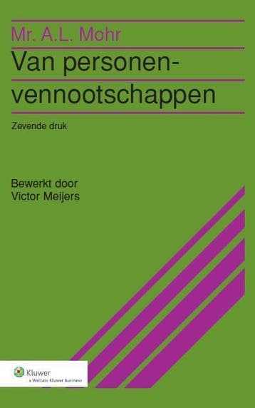 Van personenvennootschappen 9789038708201 A.L. Mohr, Boeken, Verzenden, Gelezen, A.L. Mohr