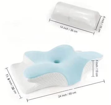 Ergonomisch Vlinder Nekkussen van Traagschuim Slaapkussen, Verzenden, Nieuw