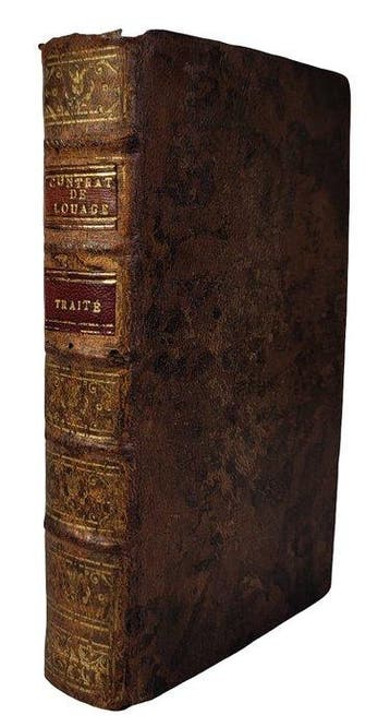 Pothier (Robert-Joseph) - Traité du contrat de louage, selon, Antiek en Kunst