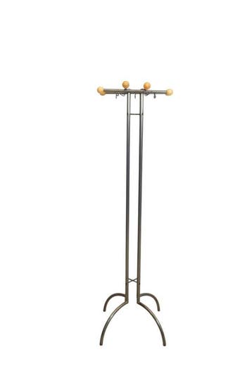Vintage chromen kapstok met ronde houten knoppen, Ophalen of Verzenden, Nieuw