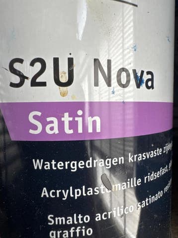 Sigma S2U Nova Satin - RAL 7021 - 1 liter (LAKVERF), Overige kleuren, Nieuw, Ophalen of Verzenden, Lak