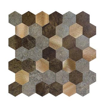 Zelfklevend Mozaïek Hexagon Koper, Doe-het-zelf en Verbouw, Tegels, Nieuw