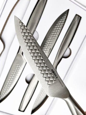4x Luxury Steak Knives (Kitchen Knives) - Stainless Steel -