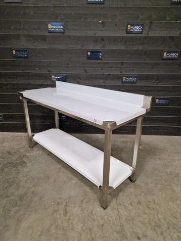 Werktafel | RVS | 160cm | horeca, Gebruikt, RVS Meubilair