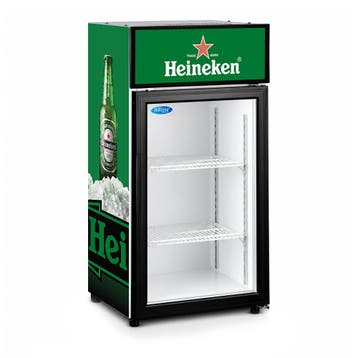 Heineken glasdeurkoelkast 80 liter, Ophalen of Verzenden