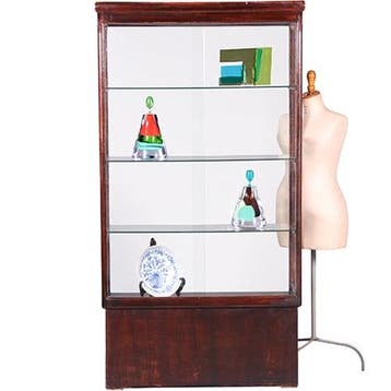Vrijstaande Art Deco  juweliersvitrine met verlichting en pl, Ophalen of Verzenden