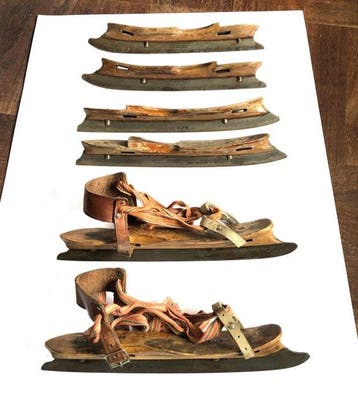 Antieke schaatsen 3 paar 1925-1940, Nieuw