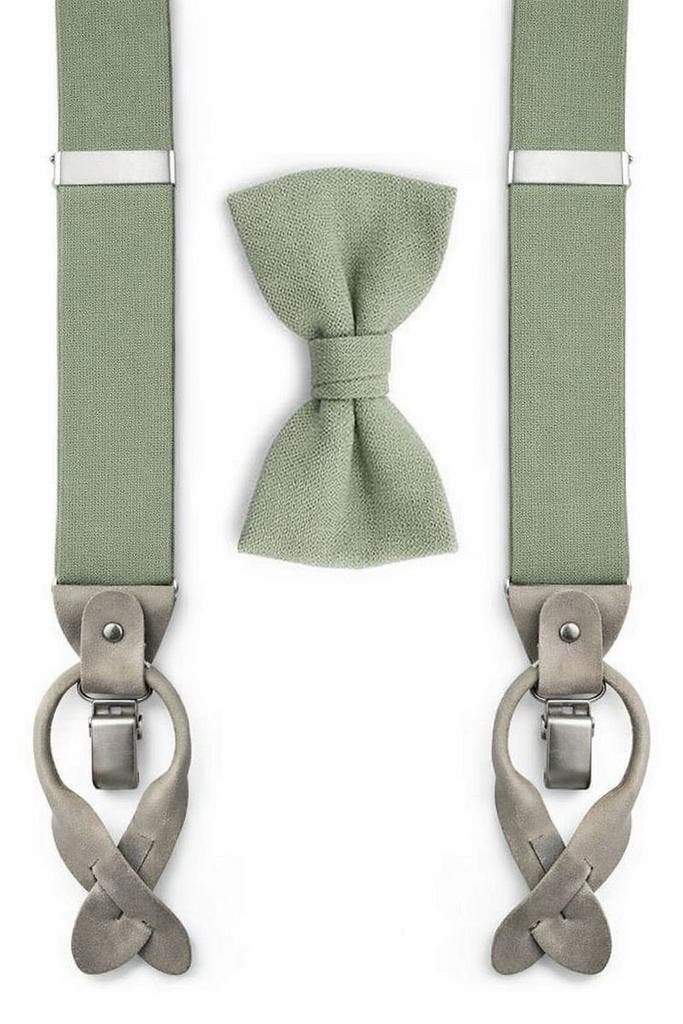 Sir Redman Bretels Combi Pack Sage maat one size Heren, Kleding | Heren, Stropdassen, Effen, Groen, Nieuw, Verzenden