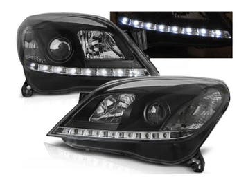 LED DRL koplampen Daylight Black geschikt voor Opel Astra H, Auto-onderdelen, Verlichting, Verzenden, Nieuw, Opel