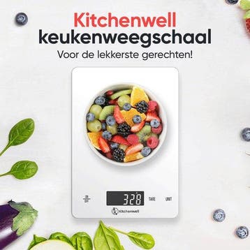 2dekans | Kitchenwell Digitale Precisie Keukenweegschaal –, Ophalen of Verzenden, Zo goed als nieuw