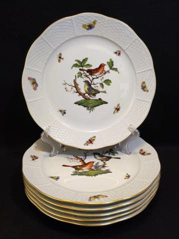 Herend - Bord (6) - Ø 25,5 cm 6er Set große Teller