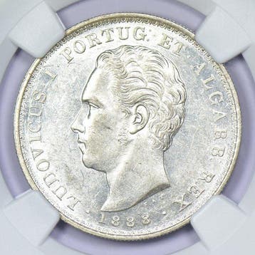 Portugal. D. Luís I (1861-1889). 500 Reis 1888 - NGC - MS 61