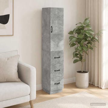 vidaXL Kastenset 2 st 33 x 34,5 x 87 cm Bewerkt hout, Verzenden, Nieuw