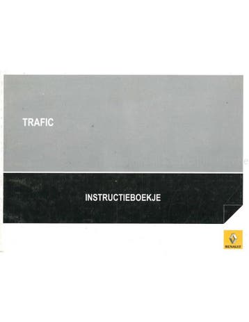 2008 RENAULT TRAFIC INSTRUCTIEBOEKJE NEDERLANDS, Auto diversen
