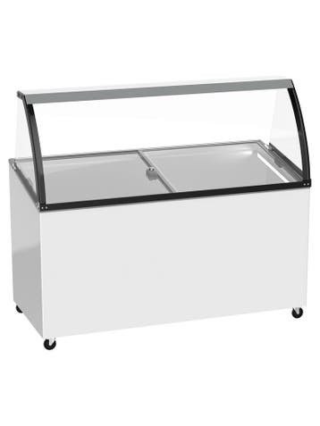 Schepijsvitrine - Glazen Deur - 8 Bakken - 500 Liter - Wit -, Verzenden, Nieuw in verpakking