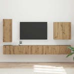 vidaXL TV Wandkast Set Wandgemonteerd 6 pcs Artisan Eiken, Minder dan 50 cm, Verzenden, Nieuw, Minder dan 100 cm