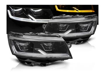 LED koplampen DRL Black geschikt voor VW T6.1, Verzenden, Nieuw, Volkswagen