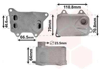 A1 Oliekoeler voor motor 1.8 TFSi / 2.0i S1 (Audi), Auto-onderdelen, Carrosserie en Plaatwerk, Nieuw, 3 maanden garantie, Audi