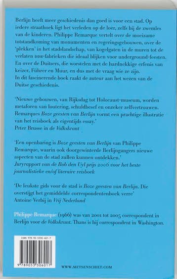 Boze geesten van Berlijn (pocket) 9789053306017, Verzenden, Zo goed als nieuw, Philippe Remarque