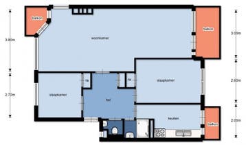 Te Huur 3 Kamer Appartement Marnixstraat In Alphen aan den R, Huizen en Kamers, Huizen te huur, Direct bij eigenaar, Alphen aan den Rijn