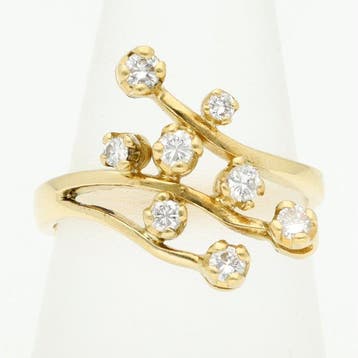 Ring - 18 karaat Geel goud Diamant (Natuurlijk), Nieuw