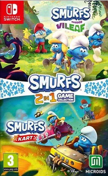 De Smurfen - 2 in 1 Game Collection Switch Morgen in huis!, 3 spelers of meer, Ophalen of Verzenden, Zo goed als nieuw, Vanaf 3 jaar