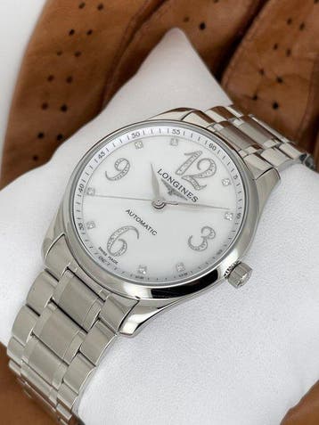 Longines - Longines Master Collection Mid-Size Diamonds, Sieraden, Tassen en Uiterlijk, Horloges | Antiek