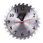 Benson Wandklok - Cirkelzaagblad - Metaal - Ø 250 mm - Un.., Ophalen of Verzenden, Nieuw