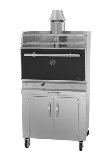 GGM Gastro | Houtskooloven - 920mm - 2 grillroosters |, Verzenden, Nieuw in verpakking, Fornuis, Frituur en Grillen