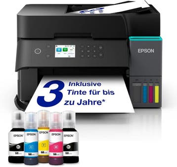 Epson EcoTank ET-4956 | Retourdeal 35% Korting, Computers en Software, Faxen, All-in-one, Ophalen of Verzenden, Zo goed als nieuw