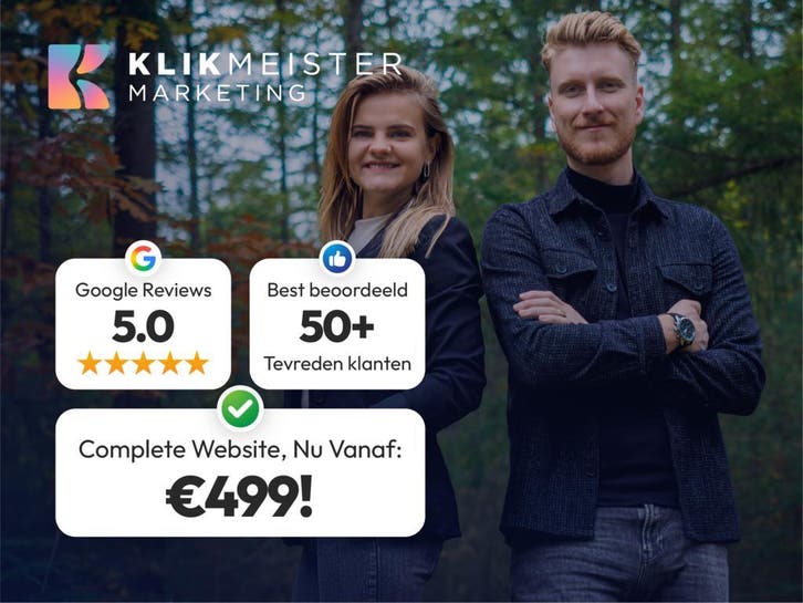 Website Vanaf €499 | Binnen 1 Week Online | 5,0 op Google!, Diensten en Vakmensen, Webdesigners en Hosting, Domeinregistratie