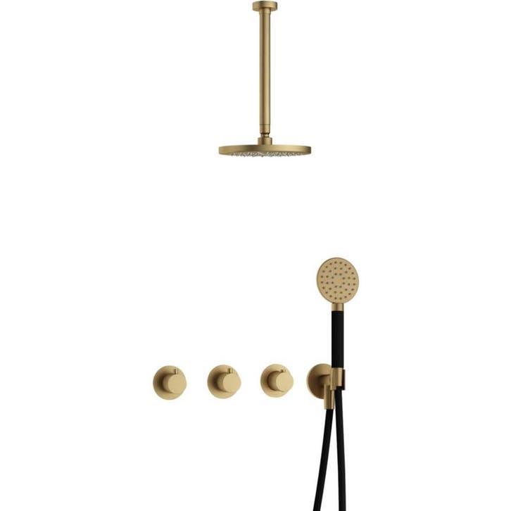 Hotbath Cobber - CB7067 - Inbouw Regendoucheset - Geborsteld, Doe-het-zelf en Verbouw, Sanitair, Nieuw, Ophalen of Verzenden