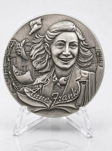 Niue. 5 Dollars 2025 – Anne Frank – 1 oz Silver coin – Ag