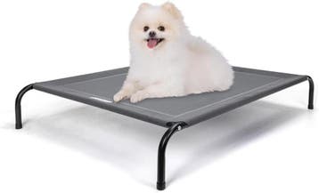 Hondenbed op pootjes – Grijs - 87x65 cm - Nobleza, Dieren en Toebehoren, Verzenden, Zo goed als nieuw