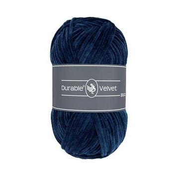 Durable Velvet 321 Navy - Haakgaren / Breigaren, Hobby en Vrije tijd, Breien en Haken, Ophalen of Verzenden, Nieuw, Breien of Haken