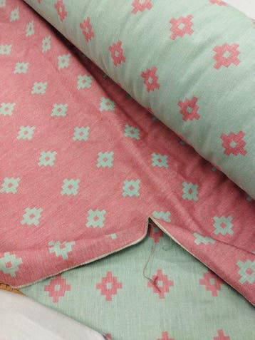 Magnifico cotone accoppiatto (Double face) vintage made in
