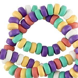 20 x Polymeer kralen rondellen 7mm Multicolour vintage, Hobby en Vrije tijd, Kralen en Sieraden maken, Ophalen of Verzenden, Nieuw