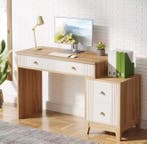 Houten Bureau met 4 Lades – Modern en met Opbergruimte, Verzenden, Nieuw